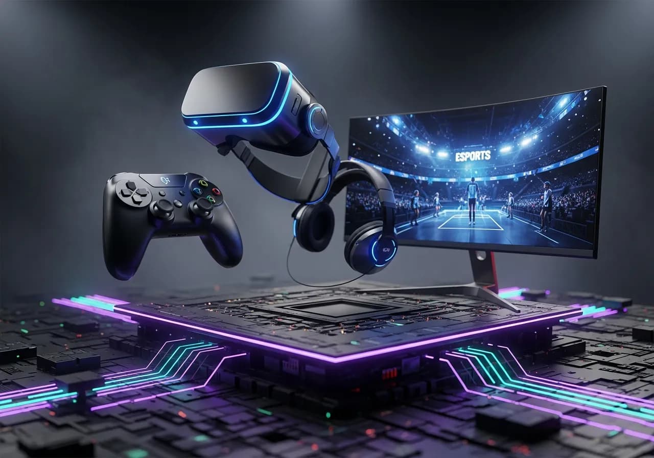 Gaming & Entertainment industry illustration