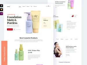 Product Landing Page - front end project ideas