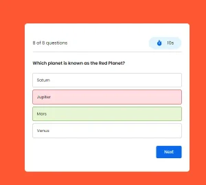 quiz app - front end project ideas