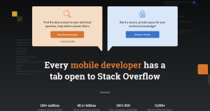 Stack overflow - software tools for software development 