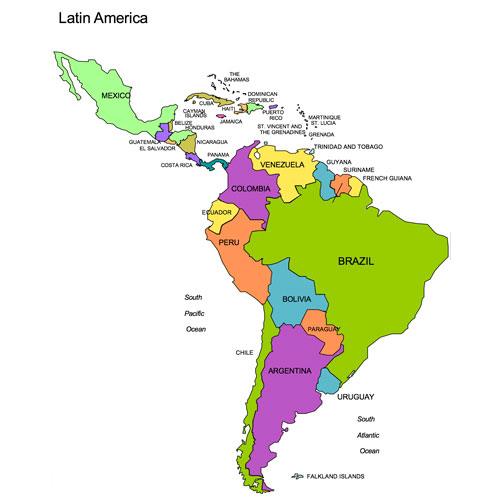 Latin America Region Map